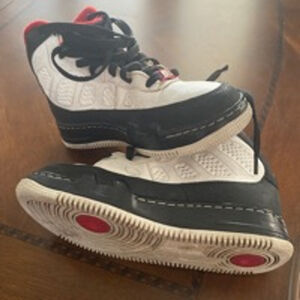Nike Air Jordans Boys Shoes, Size Y5.5, White/Black